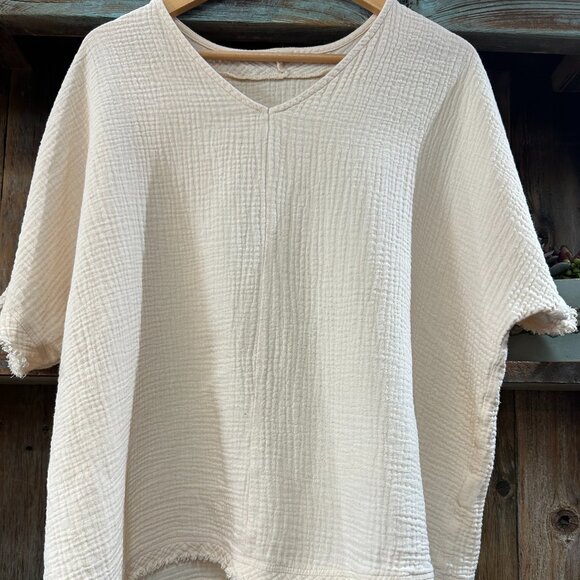 Like New Gauze Top SZ L/XL - Picture 1 of 7